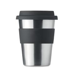 Vue Gobelet en acier inox. 350ml - Irmug de couleur noir| Krokrodeal