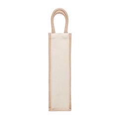 Vue Sac en jute pour une bouteille - Campo di vino de couleur marron| Krokrodeal