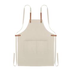 Vue Tablier coton orga. 340 gr/m². - Nagpur de couleur marron| Krokrodeal