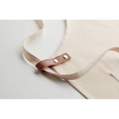 Vue Tablier coton orga. 340 gr/m². - Nagpur de couleur marron| Krokrodeal