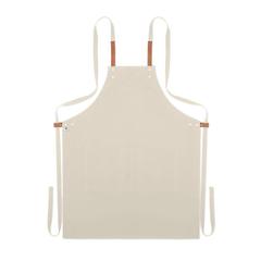 Vue Tablier coton orga. 340 gr/m². - Nagpur de couleur marron| Krokrodeal