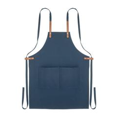 Vue Tablier coton orga. 340 gr/m². - Nagpur colour de couleur bleu| Krokrodeal
