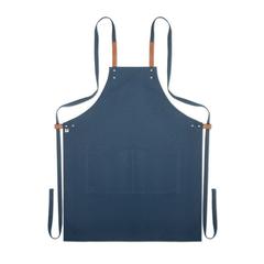 Vue Tablier coton orga. 340 gr/m². - Nagpur colour de couleur bleu| Krokrodeal