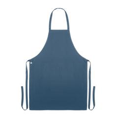 Vue Tablier coton orga. 200 gr/m² - Raipur colour de couleur bleu| Krokrodeal