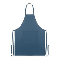 Vue Tablier coton orga. 200 gr/m² - Raipur colour de couleur bleu| Krokrodeal