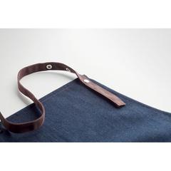 Vue Tablier en denim 240 gr/m² - Denipur de couleur bleu| Krokrodeal