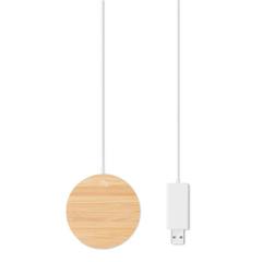 Vue Chargeur sans fil magnétique - Rundo mag de couleur marron| Krokrodeal