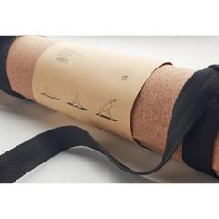 Vue Tapis de yoga en liège - Savasana de couleur marron| Krokrodeal
