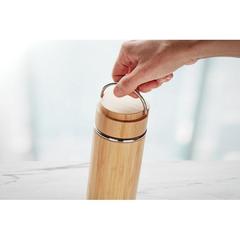 Vue Bouteille à double paroi 400 ml - Tampere de couleur marron| Krokrodeal