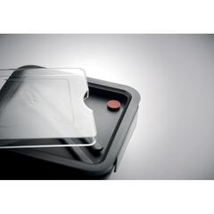 Vue Lunch box avec couverts 600ml - Saturday de couleur noir| Krokrodeal