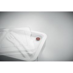 Vue Lunch box avec couverts 600ml - Saturday de couleur blanc| Krokrodeal