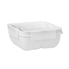 Vue Lunch box avec couverts 600ml - Saturday de couleur blanc| Krokrodeal