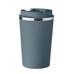 Vue Gobelet à double paroi 350 ml - Brace de couleur bleu| Krokrodeal