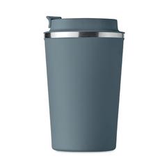 Vue Gobelet à double paroi 350 ml - Brace de couleur bleu| Krokrodeal