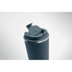 Vue Gobelet à double paroi 350 ml - Brace de couleur bleu| Krokrodeal