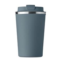 Vue Gobelet à double paroi 350 ml - Brace de couleur bleu| Krokrodeal