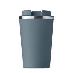 Vue Gobelet à double paroi 350 ml - Brace de couleur bleu| Krokrodeal