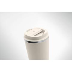 Vue Gobelet à double paroi 350 ml - Brace de couleur marron| Krokrodeal