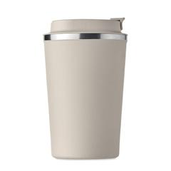 Vue Gobelet à double paroi 350 ml - Brace de couleur marron| Krokrodeal