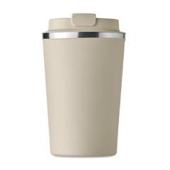Vue Gobelet à double paroi 350 ml - Brace de couleur marron| Krokrodeal
