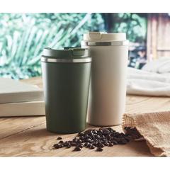 Vue Gobelet à double paroi 350 ml - Brace de couleur vert| Krokrodeal