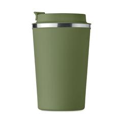 Vue Gobelet à double paroi 350 ml - Brace de couleur vert| Krokrodeal