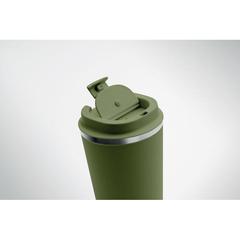 Vue Gobelet à double paroi 350 ml - Brace de couleur vert| Krokrodeal