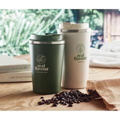 Vue Gobelet à double paroi 350 ml - Brace de couleur vert| Krokrodeal