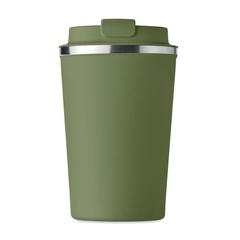 Vue Gobelet à double paroi 350 ml - Brace de couleur vert| Krokrodeal