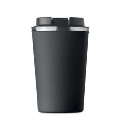 Vue Gobelet à double paroi 350 ml - Brace de couleur noir| Krokrodeal