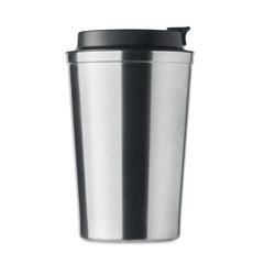 Vue Gobelet à double paroi 350 ml - Brace de couleur gris| Krokrodeal