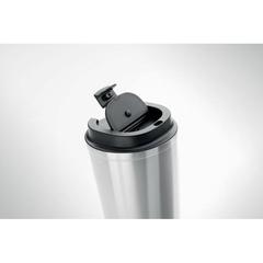 Vue Gobelet à double paroi 350 ml - Brace de couleur gris| Krokrodeal