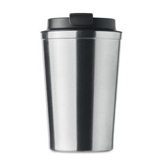 Vue Gobelet à double paroi 350 ml - Brace de couleur gris| Krokrodeal