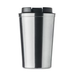 Vue Gobelet à double paroi 350 ml - Brace de couleur gris| Krokrodeal