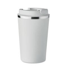 Vue Gobelet à double paroi 350 ml - Brace de couleur blanc| Krokrodeal