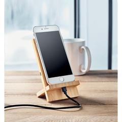 Vue Support et chargeur sans fil - Whippy plus de couleur marron| Krokrodeal