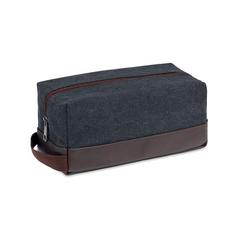 Vue Trousse en toile 450gr/m² - Zurich cosmetic de couleur noir| Krokrodeal