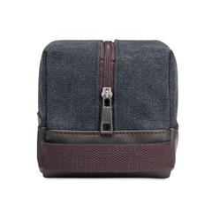 Vue Trousse en toile 450gr/m² - Zurich cosmetic de couleur noir| Krokrodeal