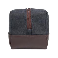 Vue Trousse en toile 450gr/m² - Zurich cosmetic de couleur noir| Krokrodeal