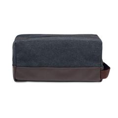 Vue Trousse en toile 450gr/m² - Zurich cosmetic de couleur noir| Krokrodeal