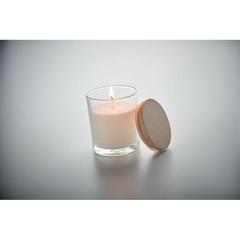 Vue Bougie parfumée à la vanille - Ancient de couleur blanc| Krokrodeal
