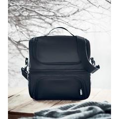 Vue Sac isotherme en 600D RPET - Iceberg de couleur noir| Krokrodeal