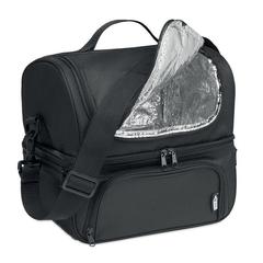 Vue Sac isotherme en 600D RPET - Iceberg de couleur noir| Krokrodeal