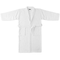 Vue Peignoir coton organique XL/XXL - Onzai large de couleur blanc| Krokrodeal