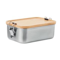 Vue Lunch box en acier inox. 750ml - Sonabox de couleur marron| Krokrodeal