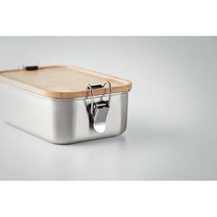 Vue Lunch box en acier inox. 750ml - Sonabox de couleur marron| Krokrodeal