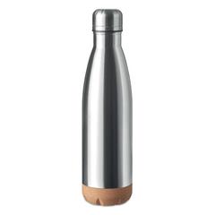 Vue Bouteille double paroi 500 ml - Aspen cork de couleur gris| Krokrodeal