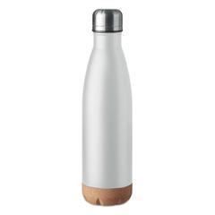 Vue Bouteille double paroi 500 ml - Aspen cork de couleur blanc| Krokrodeal