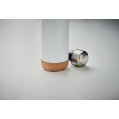 Vue Bouteille double paroi 500 ml - Aspen cork de couleur blanc| Krokrodeal