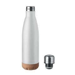 Vue Bouteille double paroi 500 ml - Aspen cork de couleur blanc| Krokrodeal